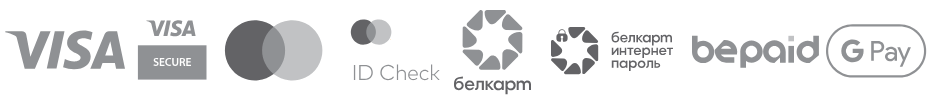 Visa, Mastercard, Белкарт, bePaid, Google Pay